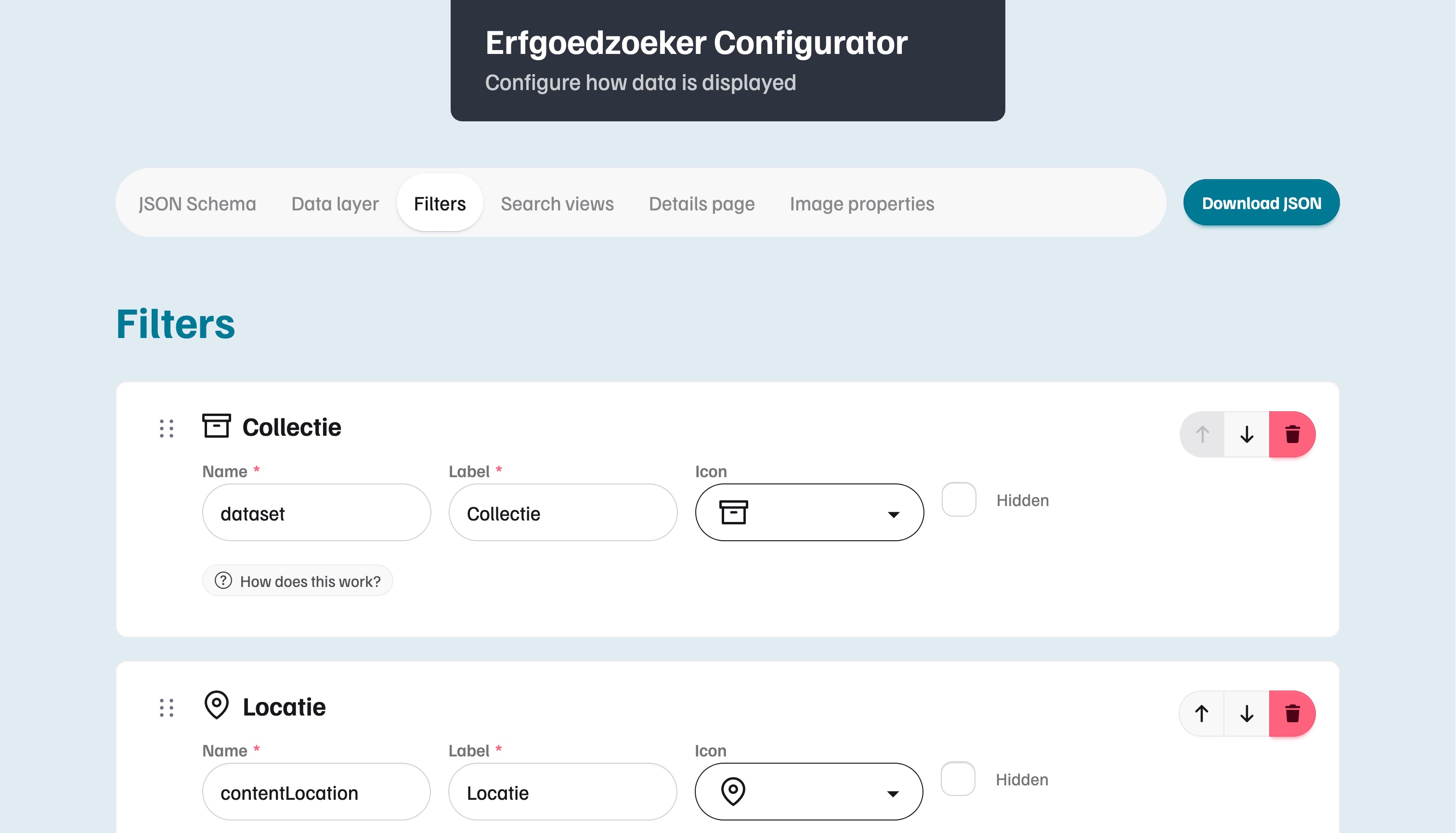 Erfgoedzoeker Configurator